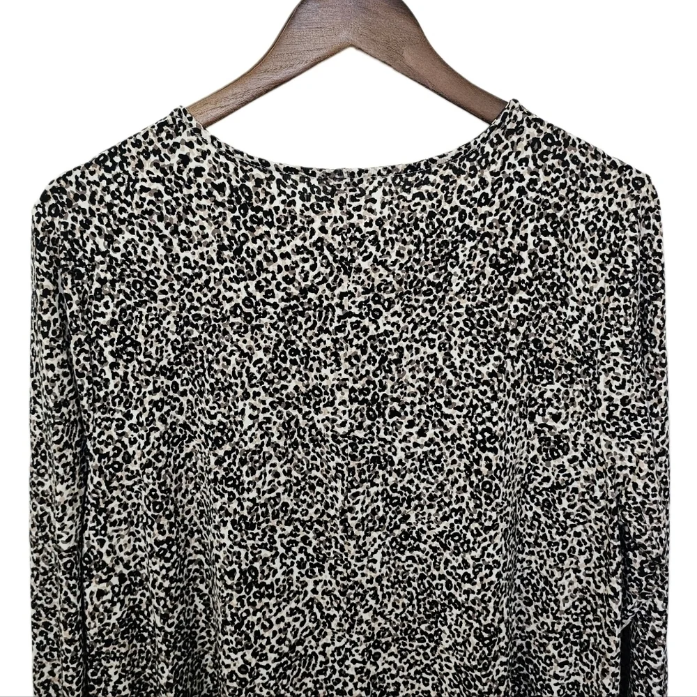 Old Navy animal print dress long sleeve round neck NWT XL - Picture 5 of 8